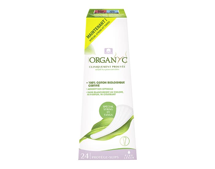 ORGANYC Protèges-Slips String et Tanga - 24 unités