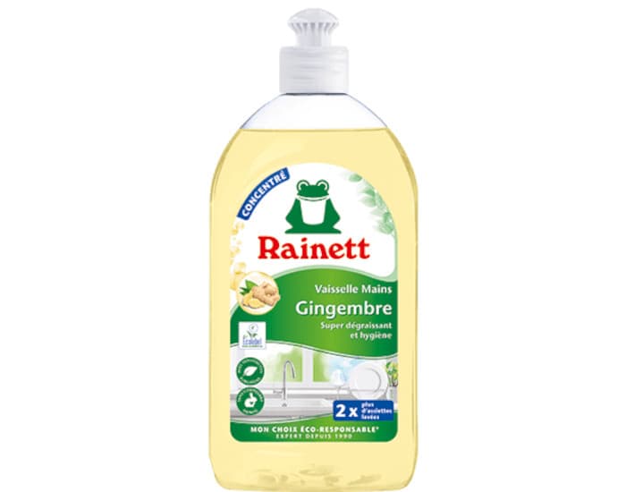 RAINETT Liquide Vaisselle Mains - Formule Concentrée Gingembre - 500 ml