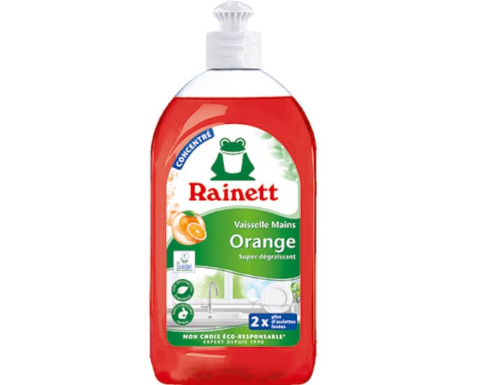 RAINETT Liquide Vaisselle Mains - Formule Concentrée Orange - 500 ml