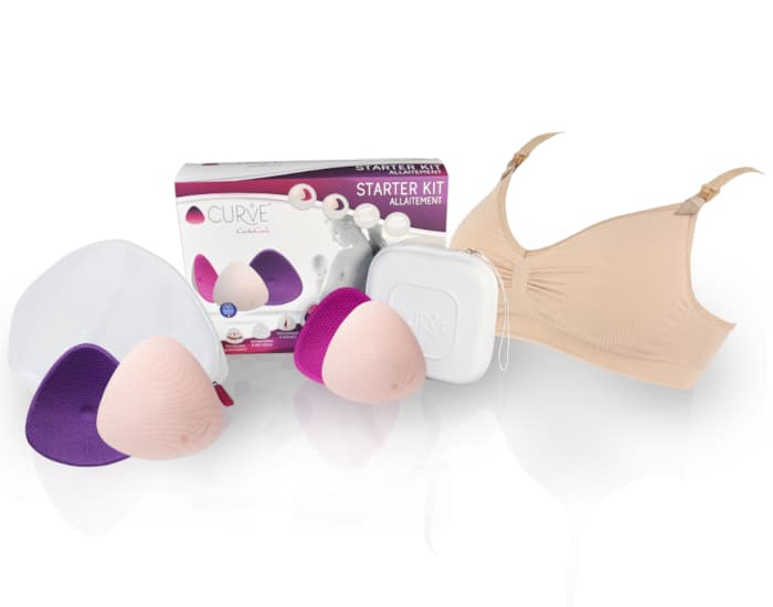 CACHE-COEUR LINGERIE Starter Kit d'Allaitement - Brassière Nude  XL