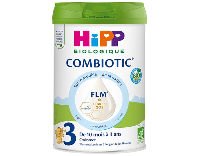 HIPP Croissance 3 Combiotic FLM - De 10 mois à 3 ans - 800 g