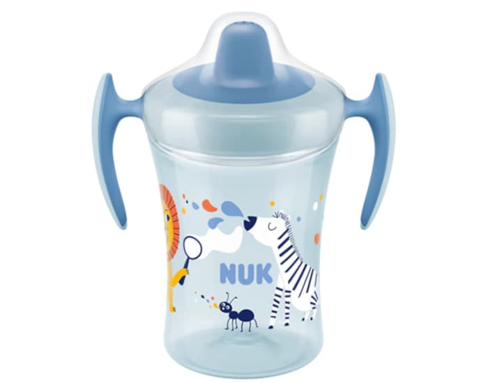 NUK Trainer Cup - Poignées et Embouts Doux - 230ml - Dès 6 mois Bleu