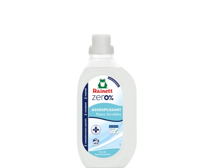 RAINETT Zéro % Assouplissant Ecologique  - 45 lavages - 900 ml