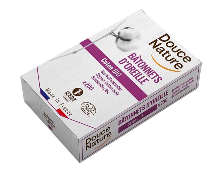 DOUCE NATURE 200 Bâtonnets d'oreille