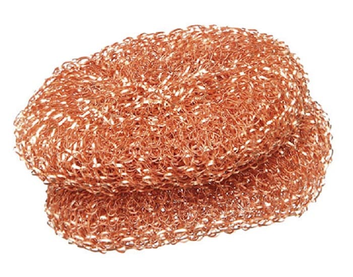 LA DROGUERIE ECOPRATIQUE Lot de 2 Éponges Grattoirs en Cuivre