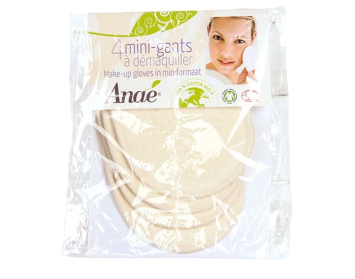 ANAE Lot de 4 Mini-Gants Lavables à Démaquiller