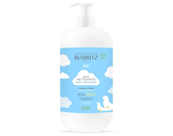 LABORATOIRES DE BIARRITZ Eau Nettoyante Visage et Corps Bébé 500 ml