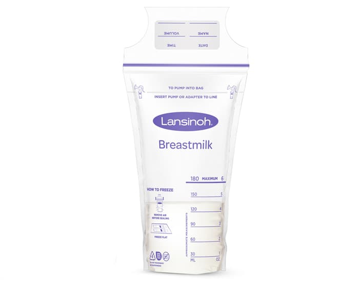LANSINOH Sachets de Conservation pour Lait Maternel - 25 sachets - 180 ml