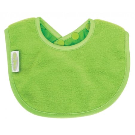 Bavoir en molleton vert citron