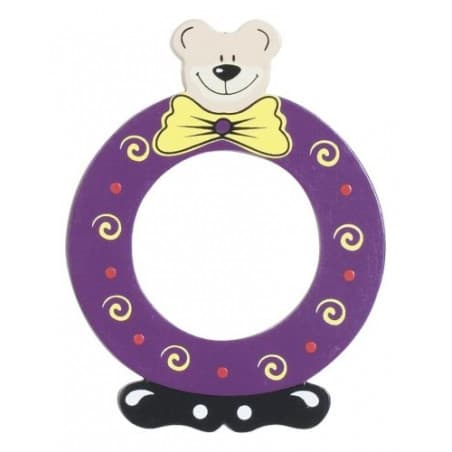 Lettre Ourson O en bois