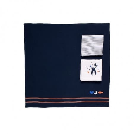 3 Langes coton bio Baby Sailor