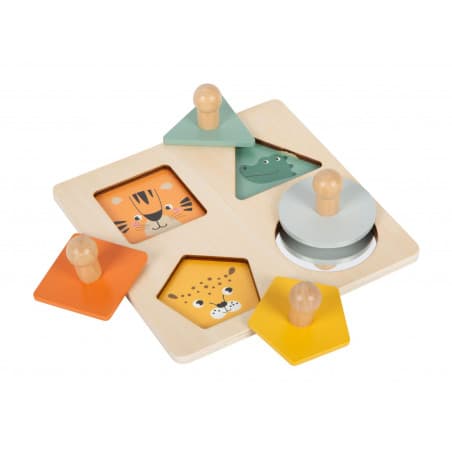Puzzle formes à poser en bois