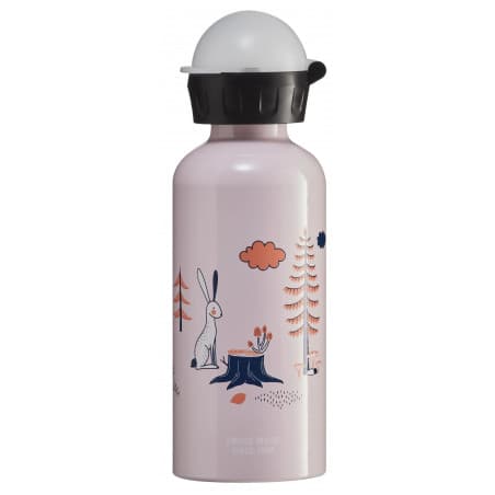 Gourde rose "Ours, Lapin" 400 ml