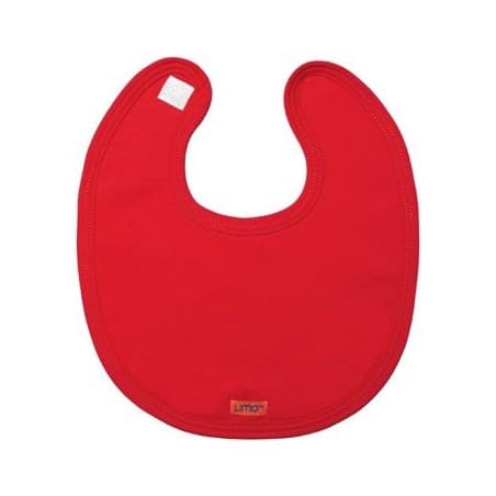 Bavoir rouge tout en coton 'LimoBasics'