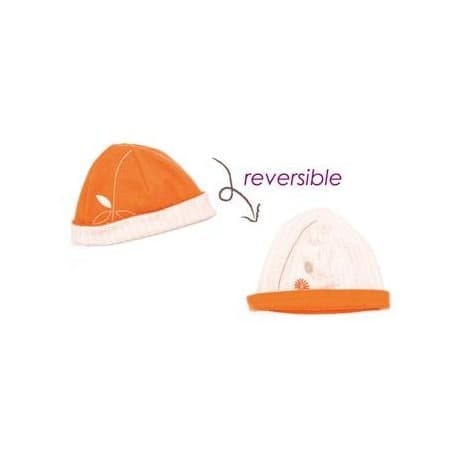 Bonnet réversible 'mandarin orange'  6-12 mois
