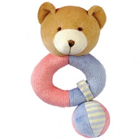 Hochet ourson avec sa balle à grelot