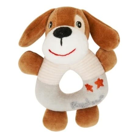 Hochet 'chien' en tissu