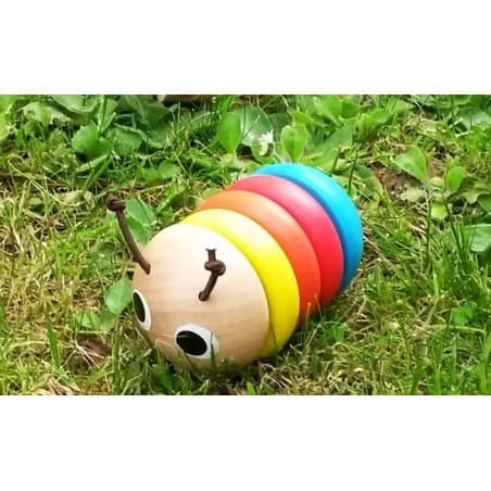 Hochet rond 'chenille'