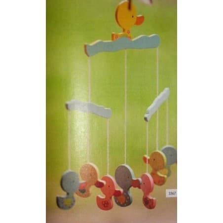 Mobile en bois 'Les canards'