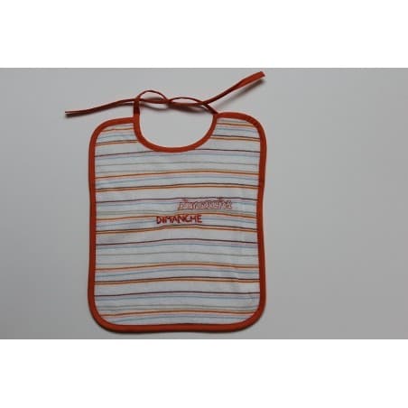 Bavoir à lacets 'dimanche'