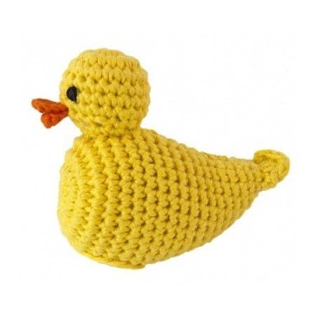 Hochet 'canard jaune' crochet