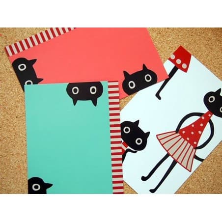 Carte postale 'MEME Border' vert