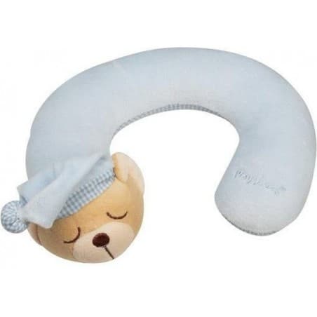 Coussin cale tête 'ourson bleu'