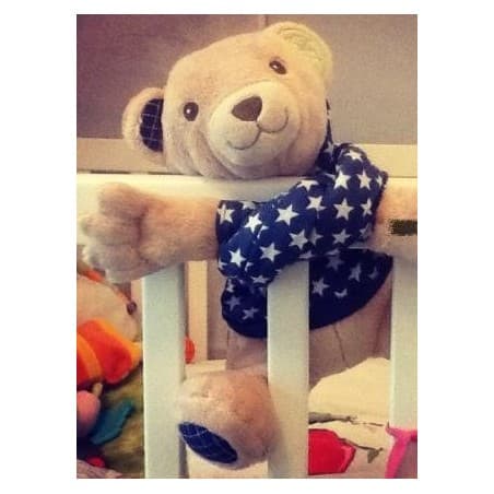 Peluche aux longs bras Rock Bleu