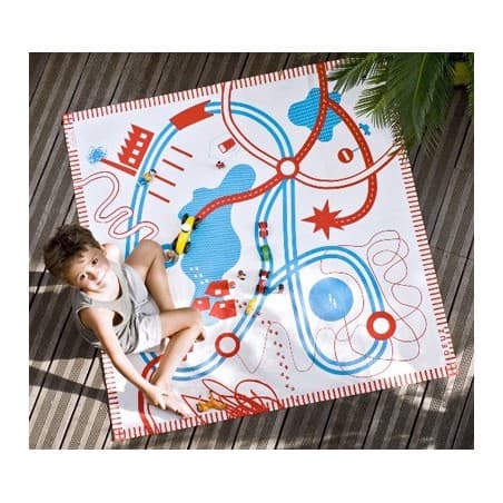 Tapis de jeux en coton bio'Circuits'