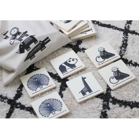 Memory en bois  32 plaques en bois