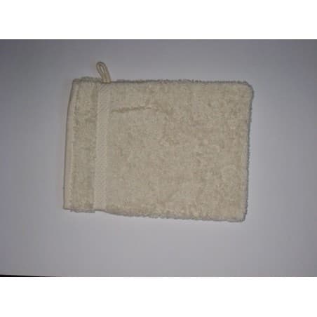 Gant de toilette en coton bio 'écru'