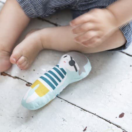 Hochet "Pirate" en coton 15 cm