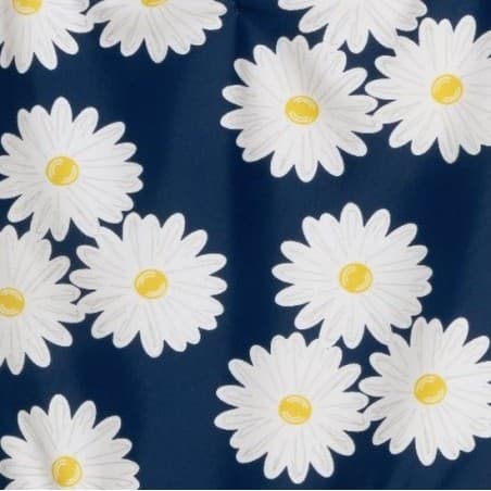 Plaid-couverture- Marguerites Printemps