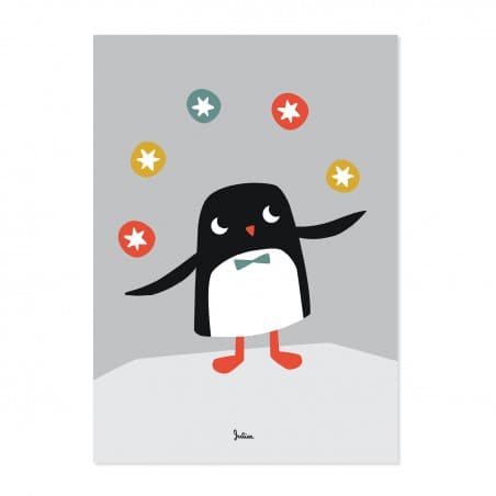 Affiche Phosphorescente 'Pingouin'