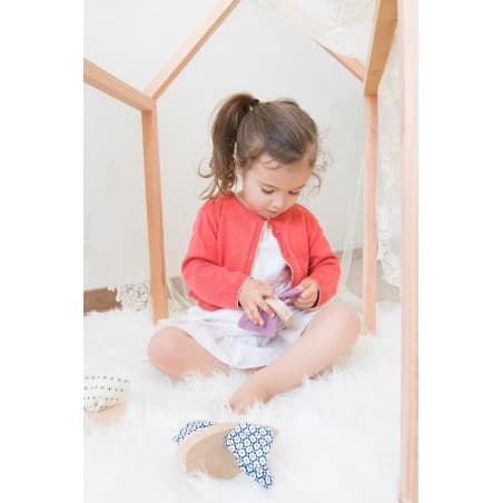 Hochet Mésange Losange en bois