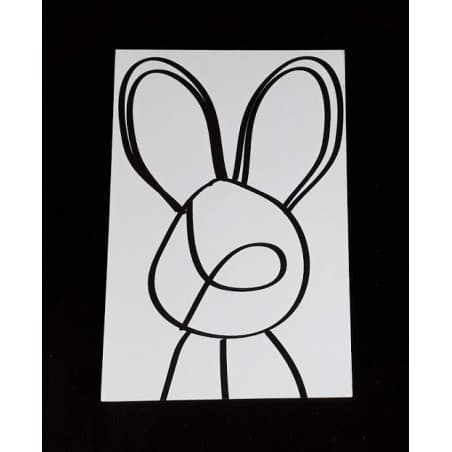Carte type postale "Lapin"