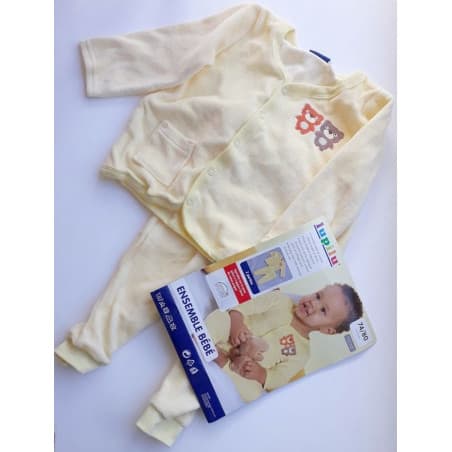 Pyjama Jaune 2 pièces en coton bio