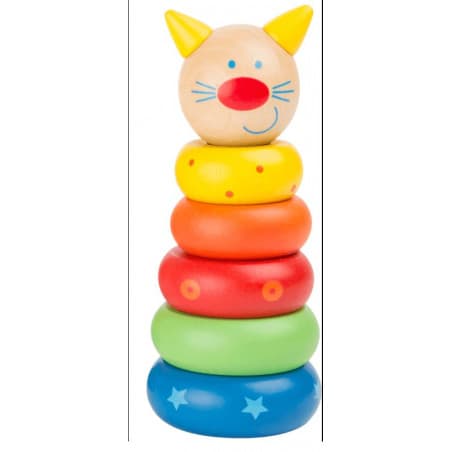 Tour "Chat" à empiler-en bois