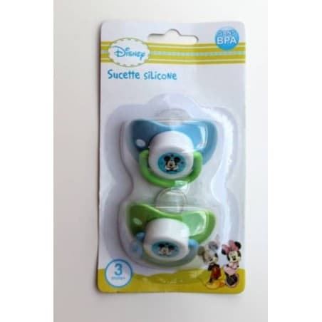 2 sucettes silicone DISNEY 3 mois +