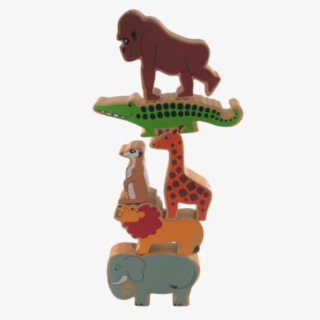 La tour des animaux de la jungle à empiler