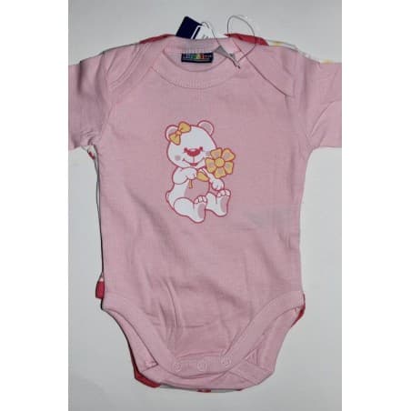 Body rose en coton bio 12-24 mois