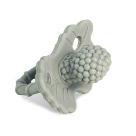 Sucette "Framboise" en gris