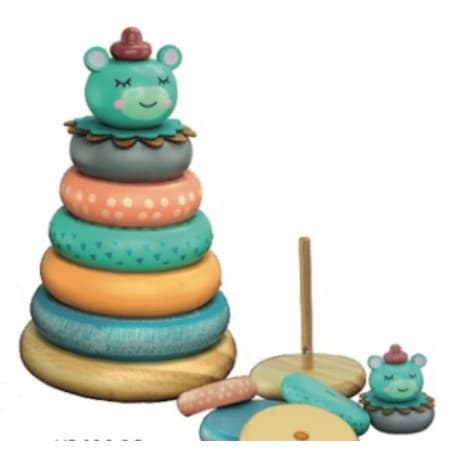 Pyramide Ourson-en bois