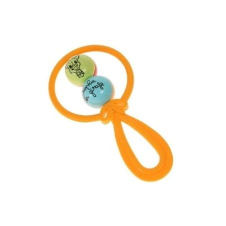 Hochet 2 boules 'Sophie la Girafe' orange