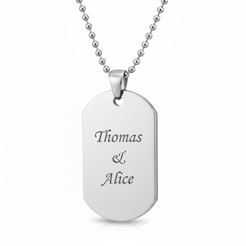 Pendentif acier personnalisé - 0163