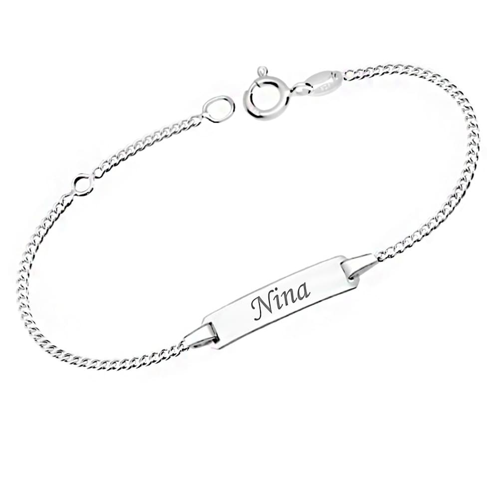 Gourmette argent personnalisée - 0211