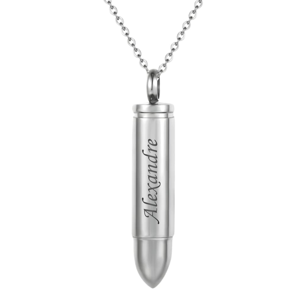 Pendentif balle acier personnalisé - 0691