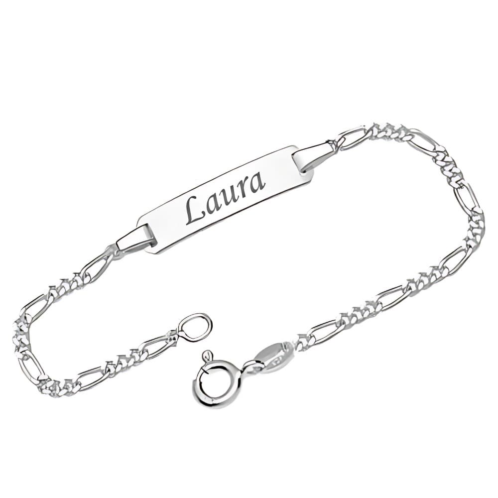 Gourmette argent personnalisée - 0892