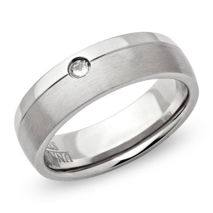 Bague acier femme personnalisée - 1035