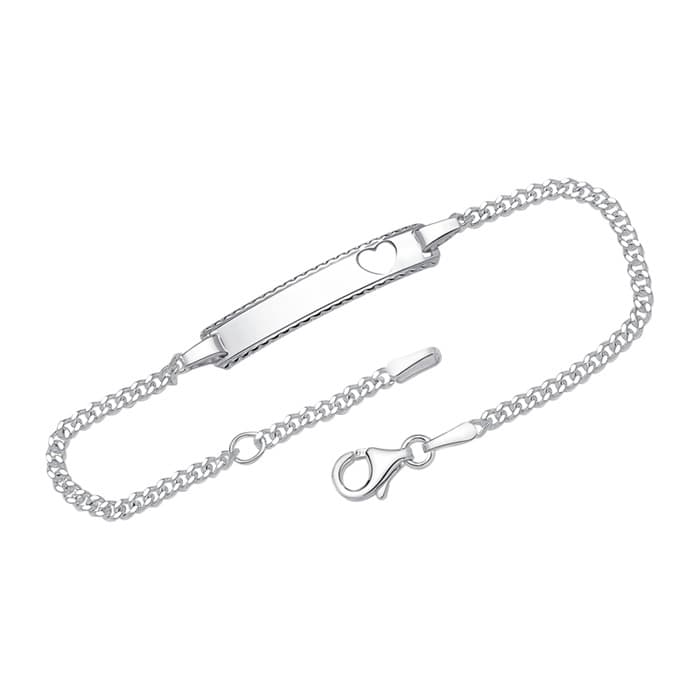Gourmette argent personnalisée - 1100